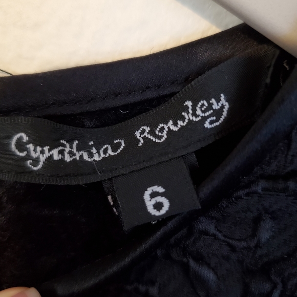 Cynthia Rowley Silk Wool Blend Black A-line dress - Picture 3 of 5